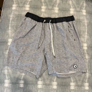 Vuori mens athletic shorts lined.